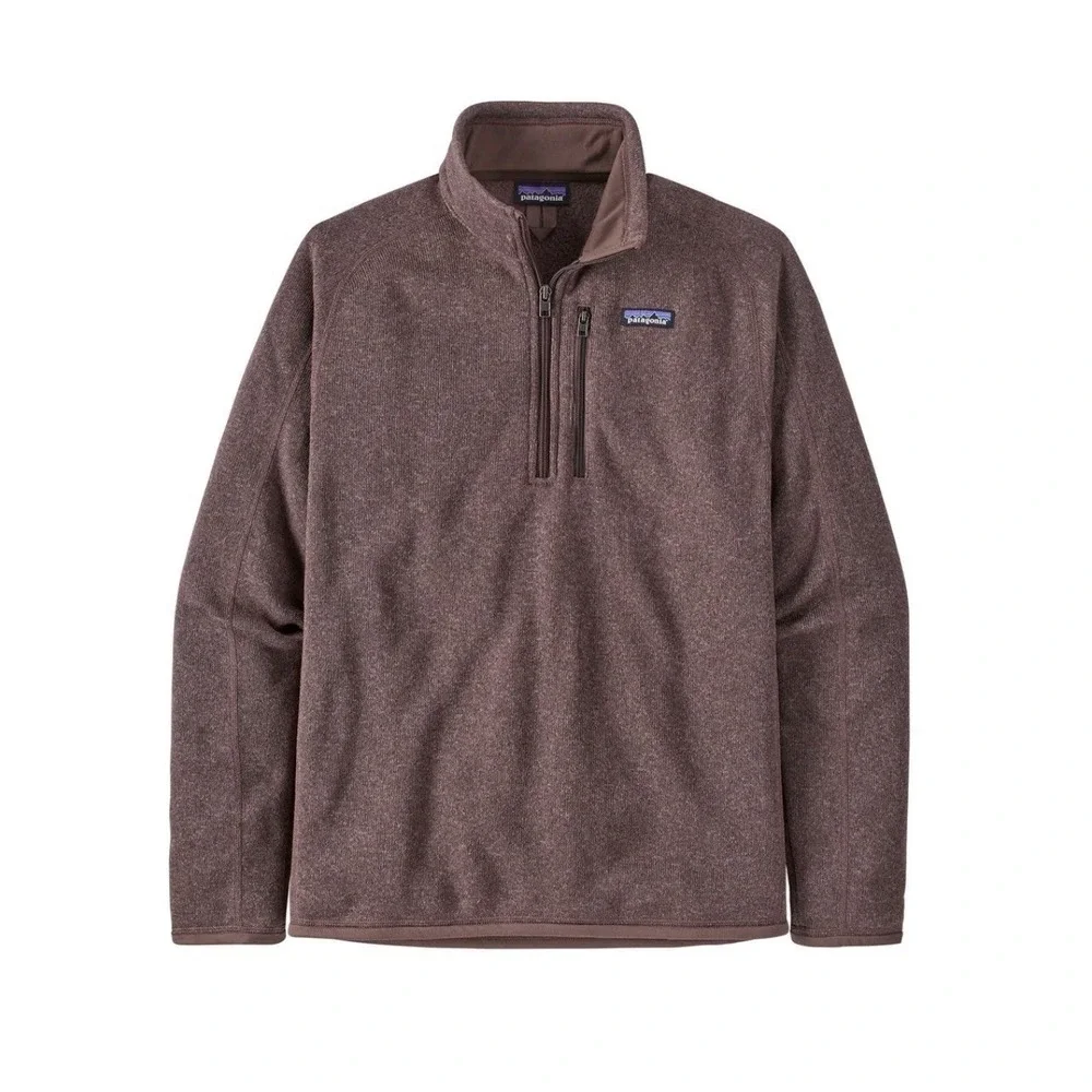 Patagonia Better Sweater 1/4 Zip Pullover Unisex Brown Fleece Casual Outdoor M